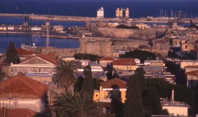 an overview of Old Town Rhodes